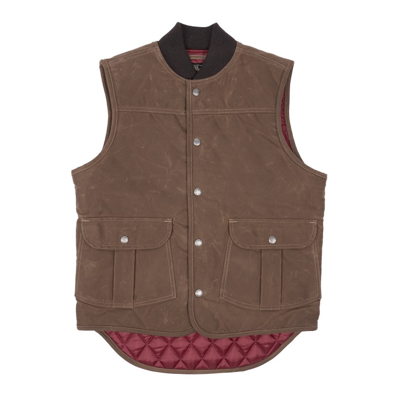 Weste 1966 Rodeo Vest waxed sand - Pike Brothers
