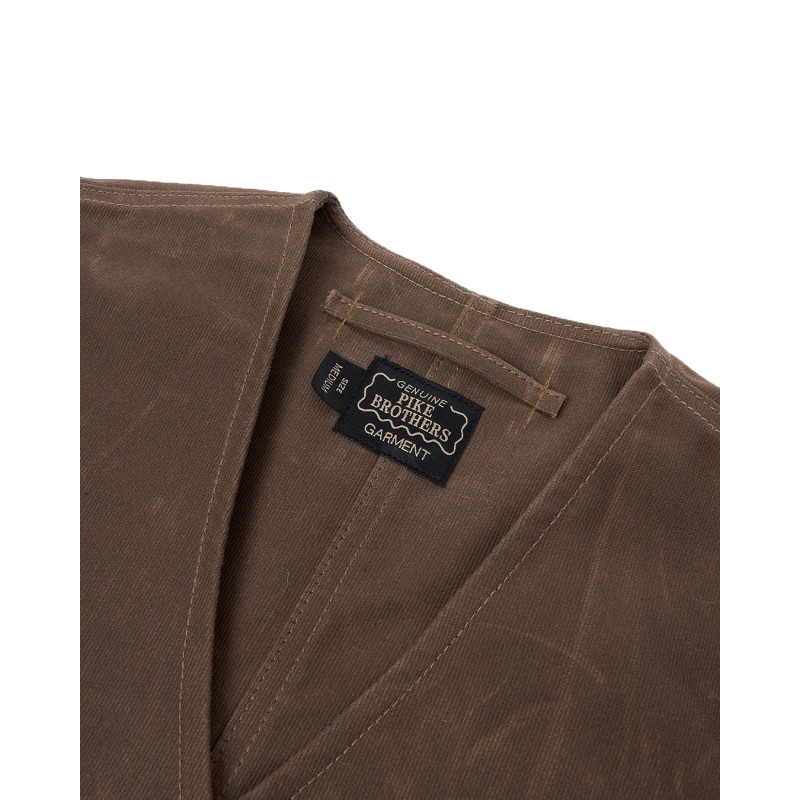 Gilet 1928 Hunting Vest waxed sand - Pike Brothers