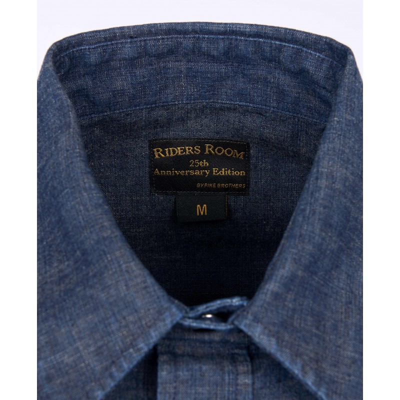Chemise 1952 Rider Shirt Japanese 9oz indigo -...