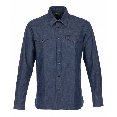 Chemise 1952 Rider Shirt Japanese 9oz indigo - Pike Brothers
