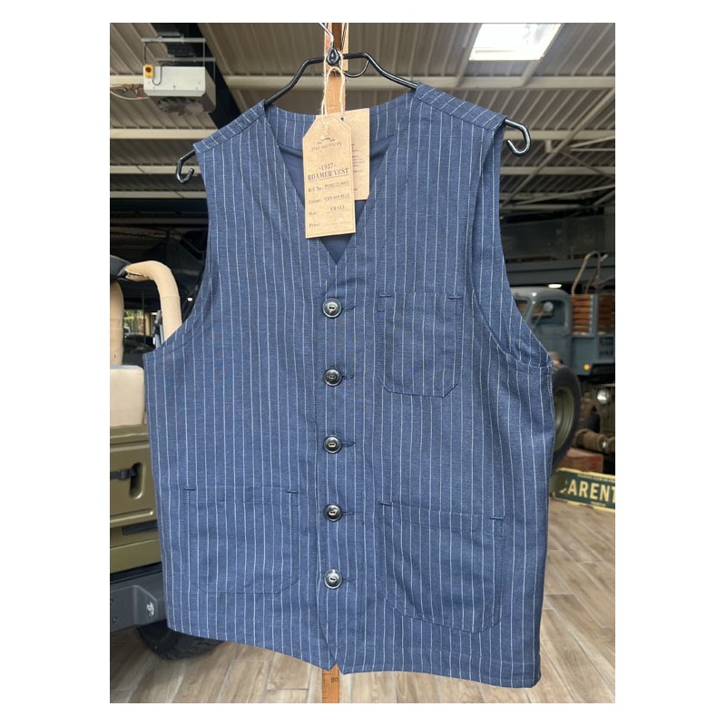 1937 Roamer Vest Chicago Blue - Pike Brothers –...