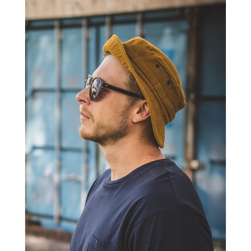 1966 Boonie Hat Moleskin mustard - Pike Brothers