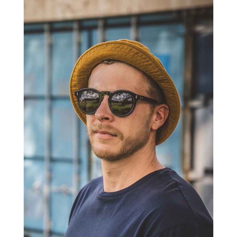 Hut 1966 Boonie Hat Moleskin mustard - Pike...