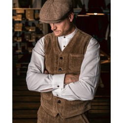 1937 Roamer Vest Light Brass Cord Corduroy Vest - Pike... 2