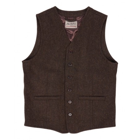 Wollen gilet 1905 Hauler Vest Upland brown - Pike Brothers