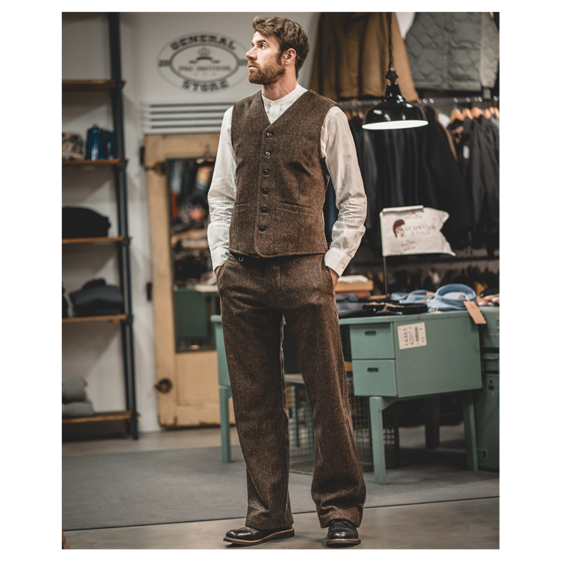 Englische Wollhose Braun – 1923 Buccanoy Pant...
