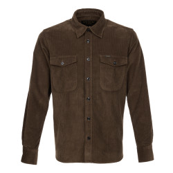 Fluwelen hemd 1943 CPO Shirt Manchester brown - Pike...