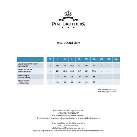 Chemise 1954 Oxford Shirt Kingston white - Pike Brothers