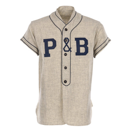 Kurzarmhemd 1938 Baseball Jersey Van Buren Grey - Pike Brothers