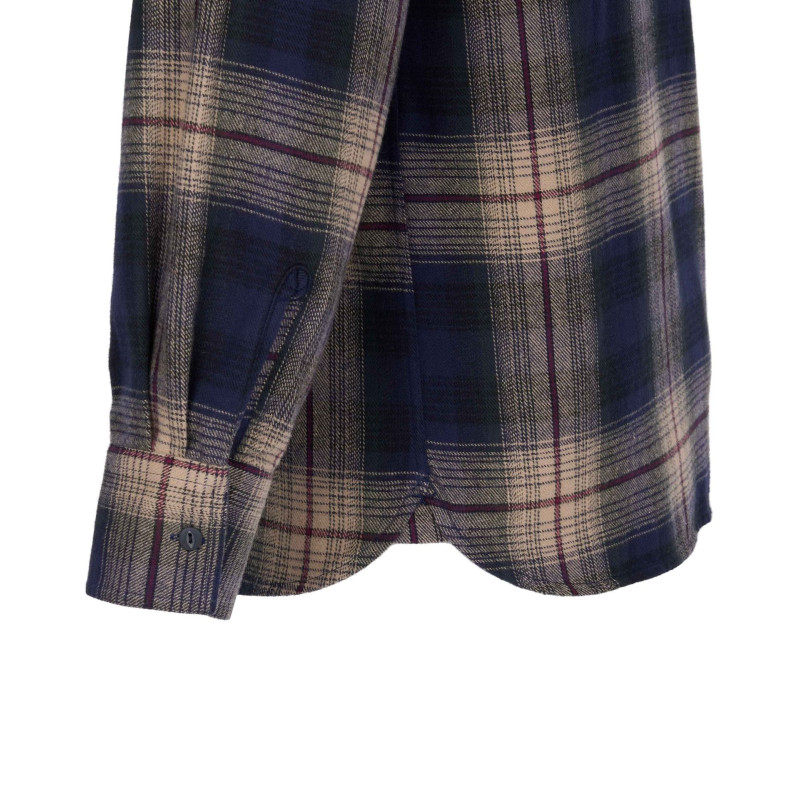FLANELLEN HEMD 1937 Roamer Shirt blue beige...