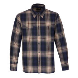 FLANNEL SHIRT 1937 Roamer Shirt blue beige check - Pike...