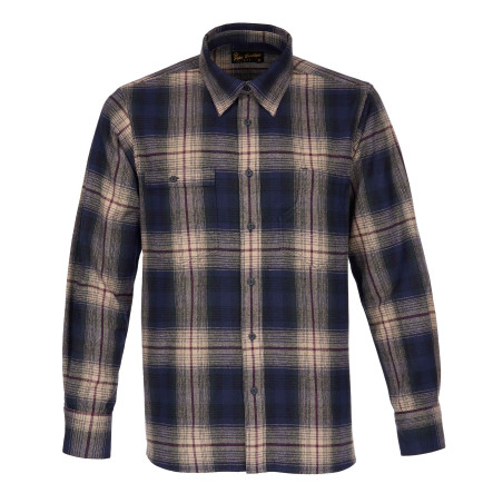 FLANELLHEMD 1937 Roamer Shirt blue beige check – Pike Brothers