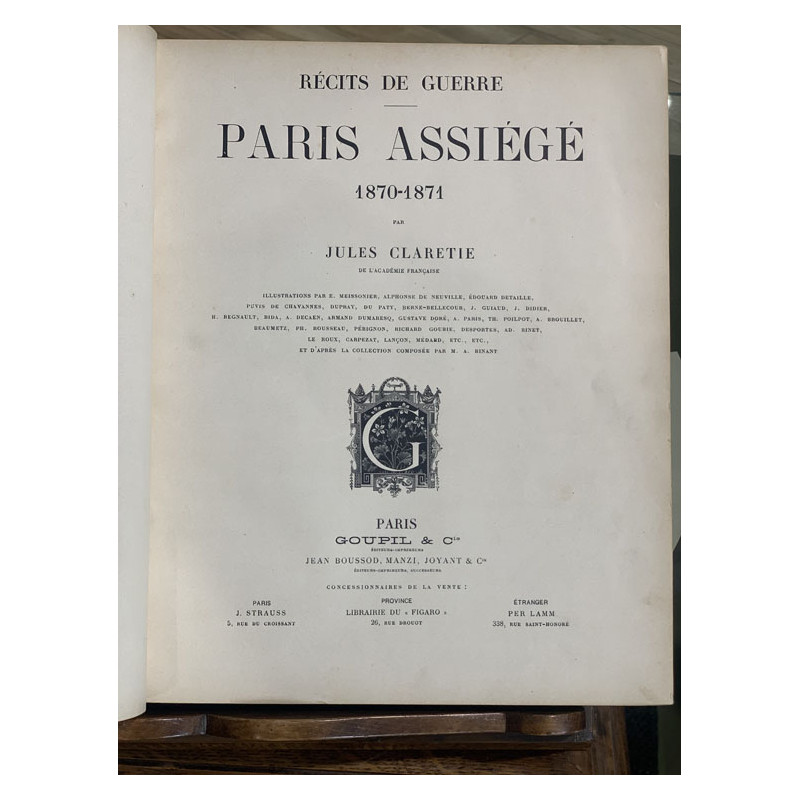 PARIS Besieged 1870 War Dispatches - 1871 -...