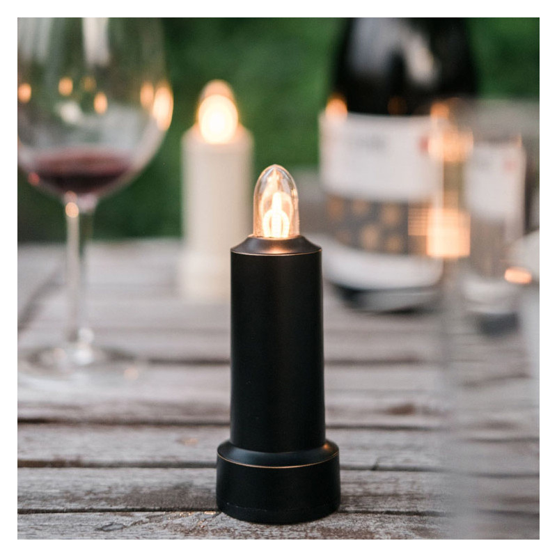 BLACK LED CANDLE - BAREBONES LIVING