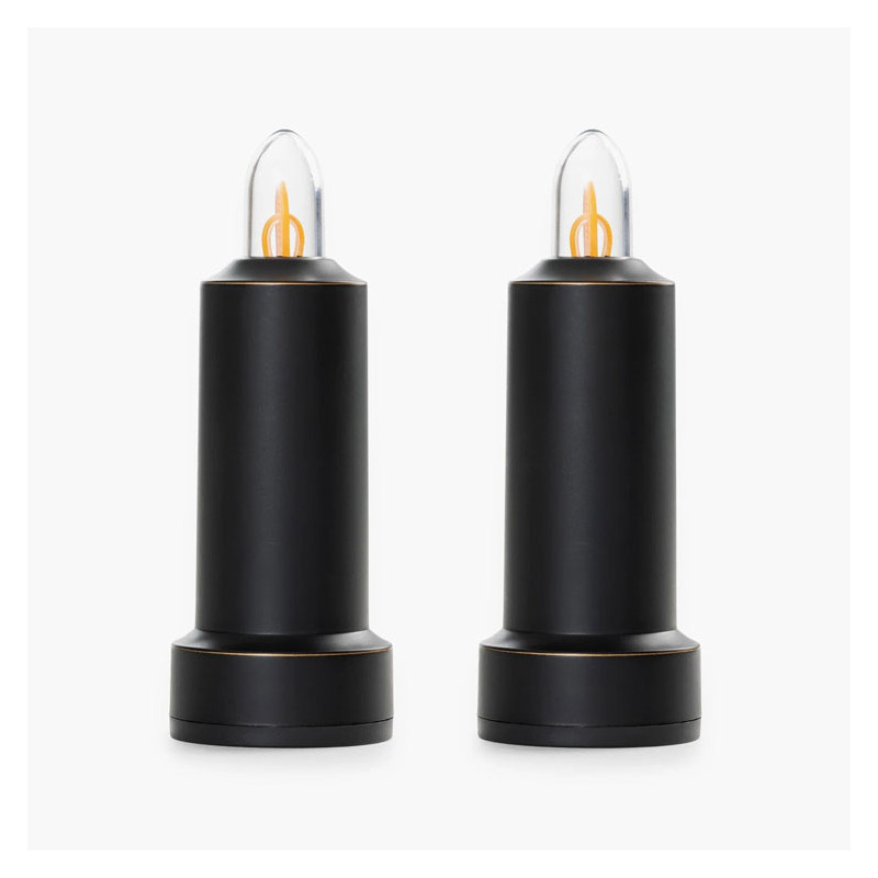 BLACK LED CANDLE - BAREBONES LIVING