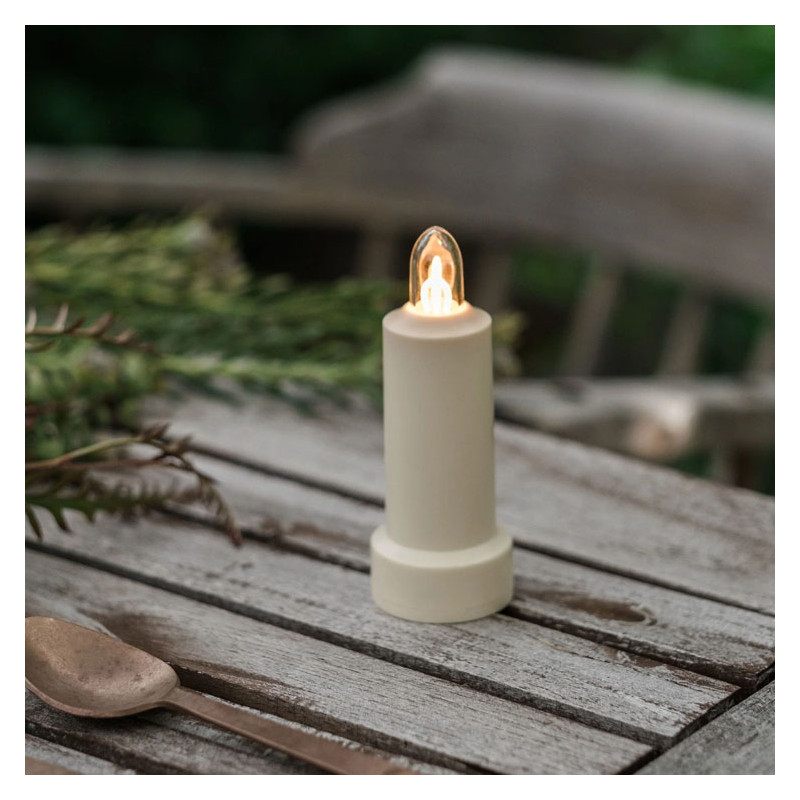 WEISSE LED-KERZE – BAREBONES LIVING