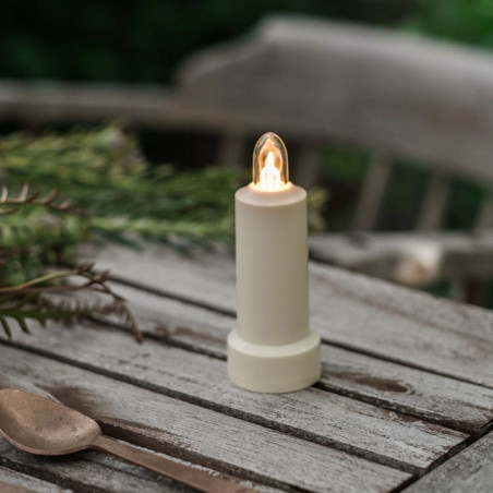 WEISSE LED-KERZE – BAREBONES LIVING