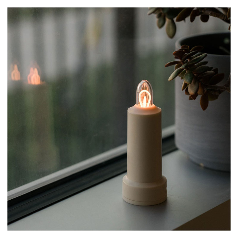 WHITE LED CANDLE - BAREBONES LIVING