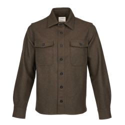 Wollhemd khaki 1943 CPO Shirt Olive Wool – Pike Brothers