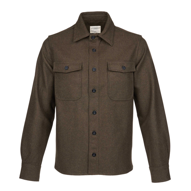 1943 CPO Shirt Olive Wool Khaki Wool Shirt -...