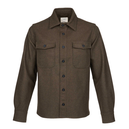 1943 CPO Shirt Olive Wool Khaki Wool Shirt - Pike Brothers