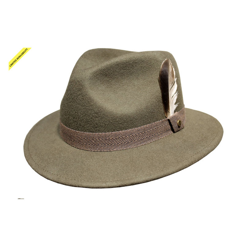 Chapeau feutre marron Traveller Woolfelt - Stetson