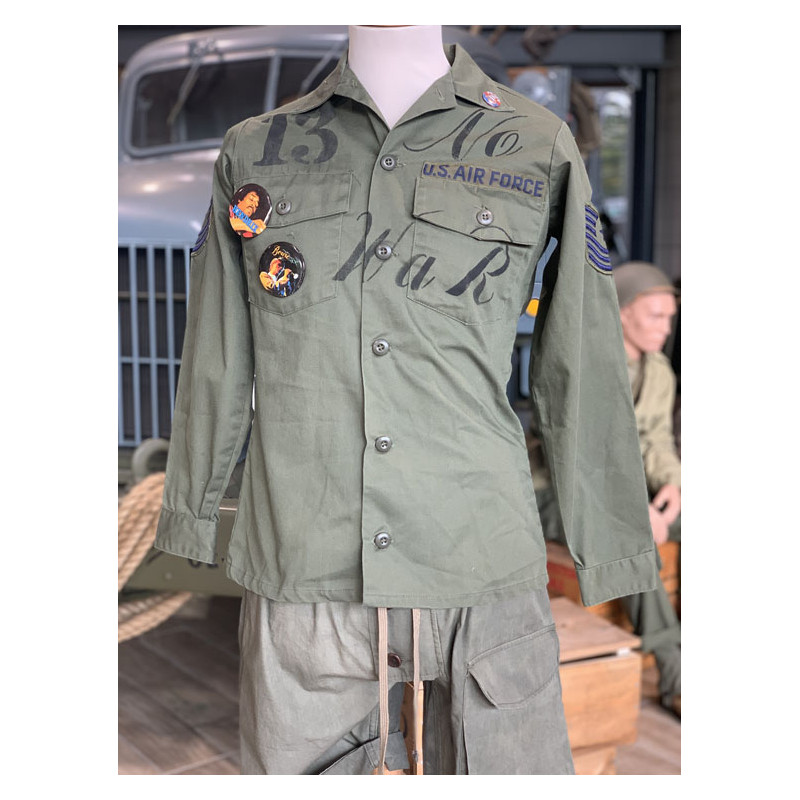 Vintage-Hemd Vietnam USAAF No War - OG-507...