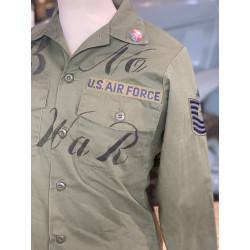Vintage-Hemd Vietnam USAAF No War - OG-507 Military Shirt... 2