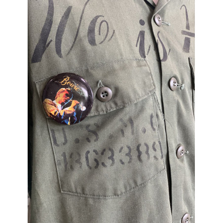 Vintage Vietnam USMC War is Hell Overhemd - OG-507 Military Shirt Protest