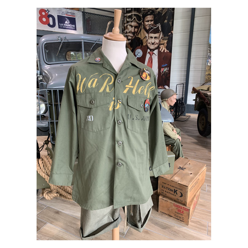 Vintage-Hemd Vietnam US Army War is Hell -...