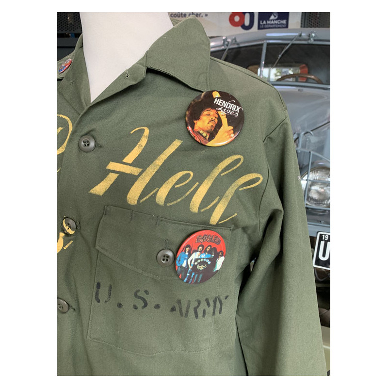Vintage-Hemd Vietnam US Army War is Hell -...