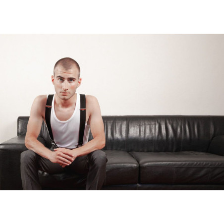 Bretelles à Pinces ou à Boutons Noir Encre de chine - Les Bretelles de Léon