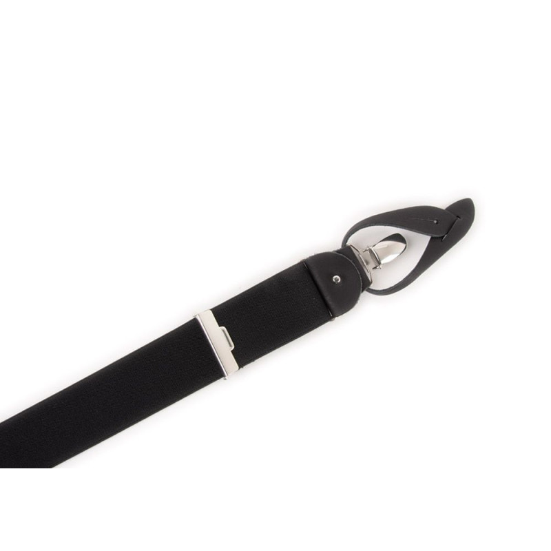 Bretelles à Pinces ou à Boutons Noir Encre de...