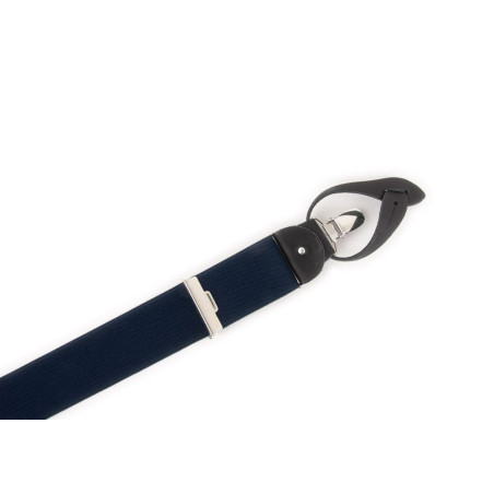 Hosenträger mit Klemmen oder Knöpfen Blau Océane - Les Bretelles de Léon