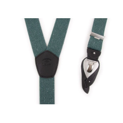 Clip or Button Suspenders Pierre qui roule Sage Green -...