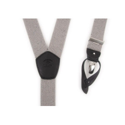 Light Grey Clip or Button Suspenders Sur les bords du Nil...