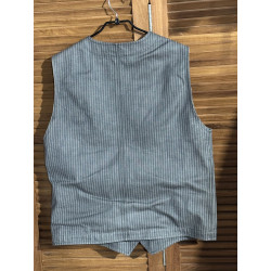 Grijs gestreept gilet - 1937 Roamer Vest Grey Wabash Pike... 2