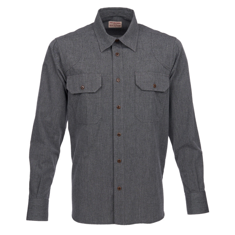 1932 Engineer Shirt Union Black - Pike Brothers