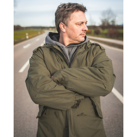 Parka de campaña Fishtail M1951 verde oliva - Pike Brothers