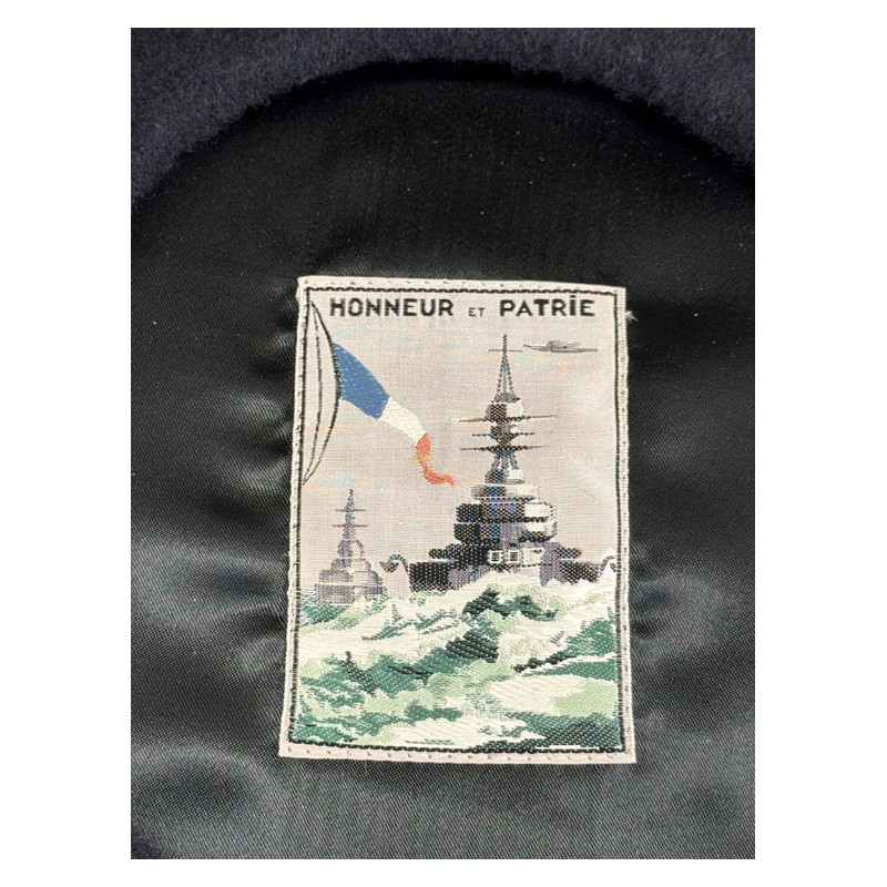 Béret Français Bleu Marine - Honneur et Patrie...
