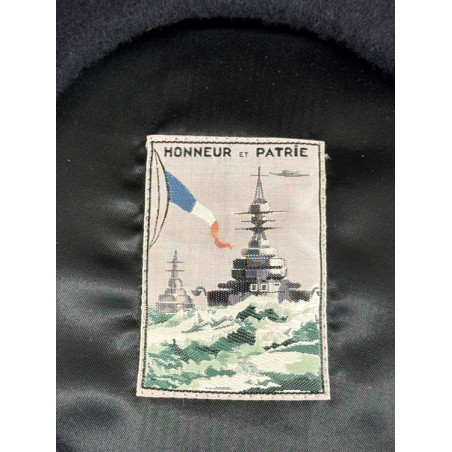 Französische Baskenmütze Marineblau - Honneur et Patrie - Le Béret Français