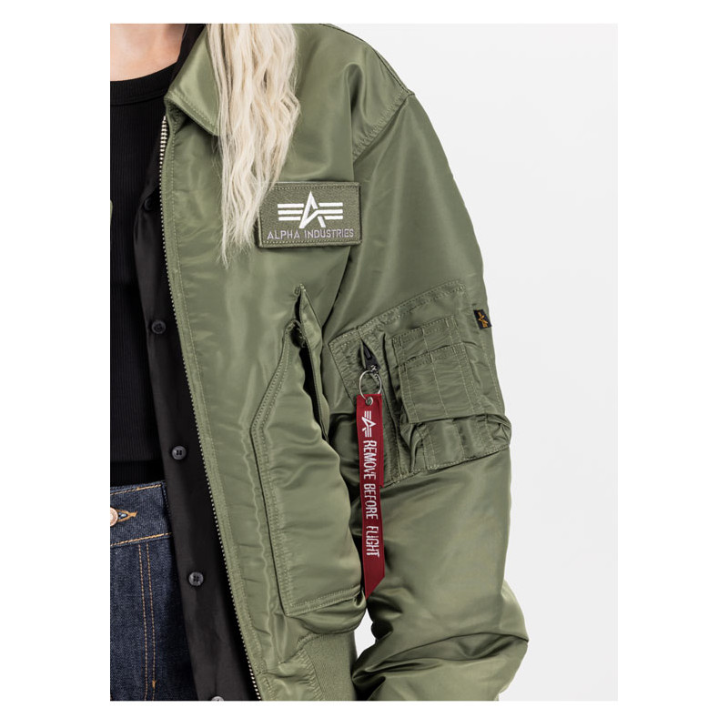 Blouson Pilote Bombers CWU 45 Sage Green -...