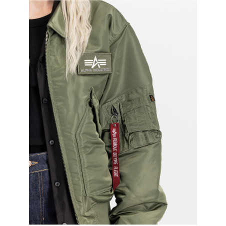 Blouson Pilote Bombers CWU 45 Sage Green - Alpha Industries