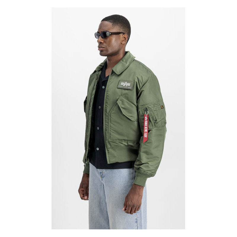 CWU 45 Pilot Bomber Jacket Sage Green - Alpha...