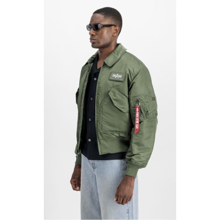 Blouson Pilote Bombers CWU 45 Sage Green - Alpha Industries