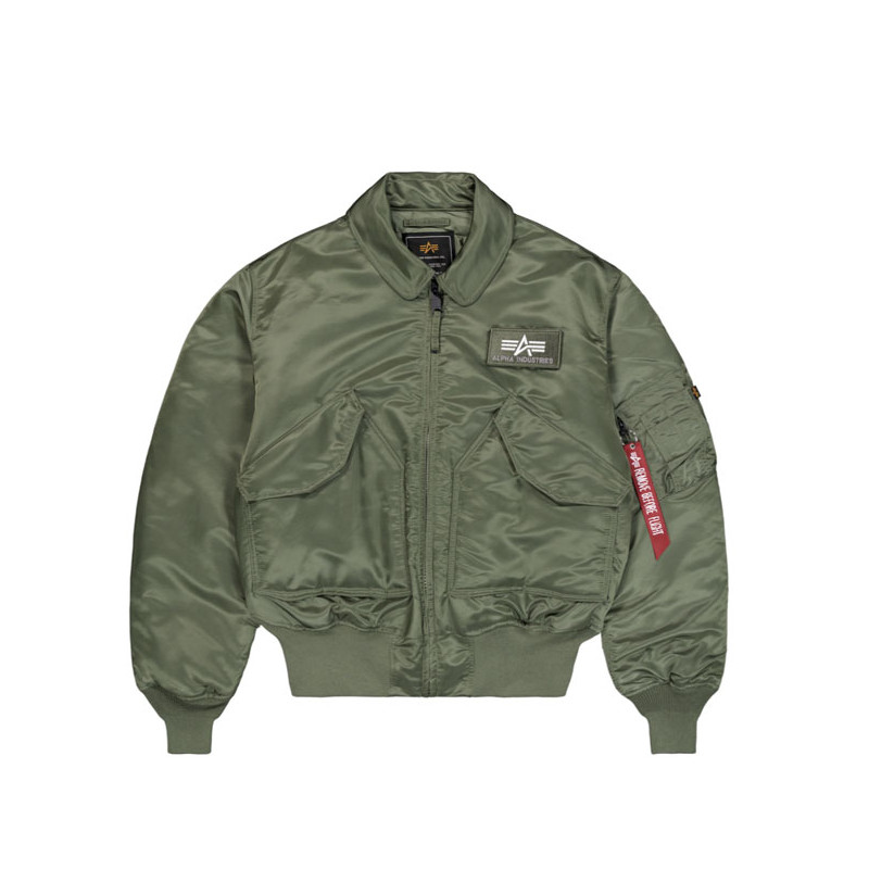 Pilotenjacke Bomber CWU 45 Sage Green - Alpha...