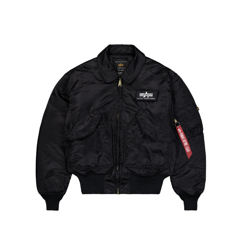 CWU 45 Pilot Bomber Jacket Black - Alpha...