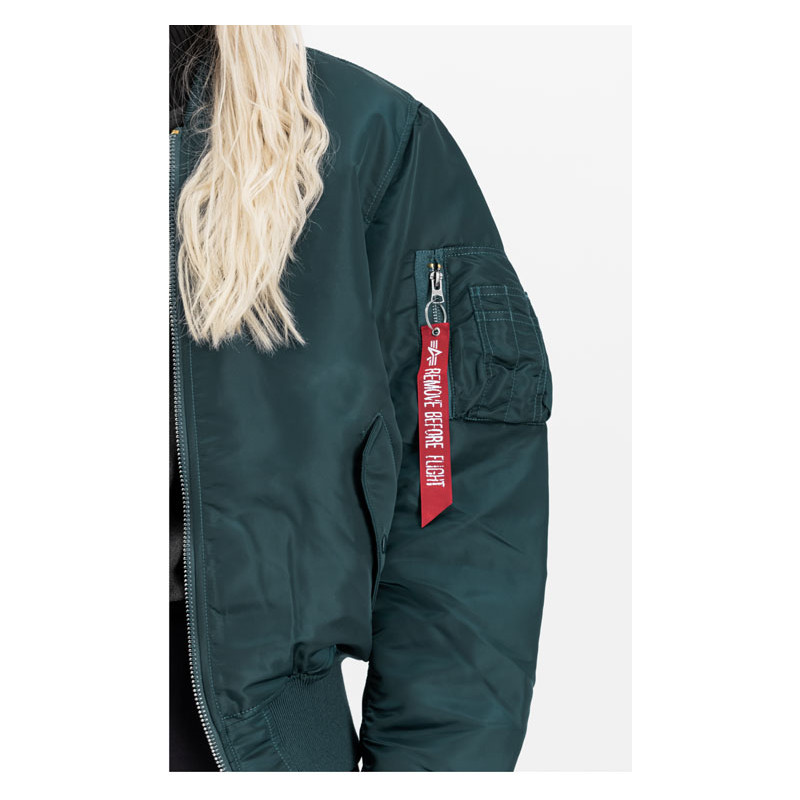 Blouson Pilote Bombers MA-1 Blue Petrol - Alpha...