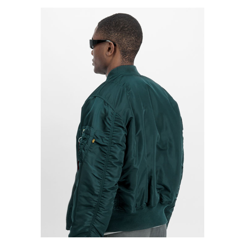 Blouson Pilote Bombers MA-1 Blue Petrol - Alpha...