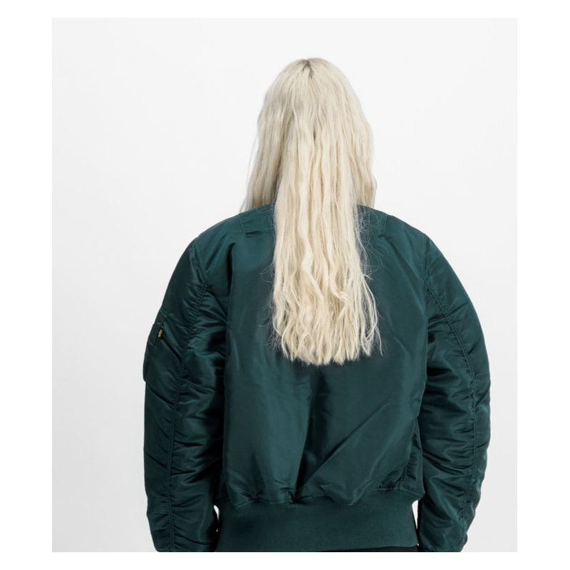 Blouson Pilote Bombers MA-1 Blue Petrol - Alpha...